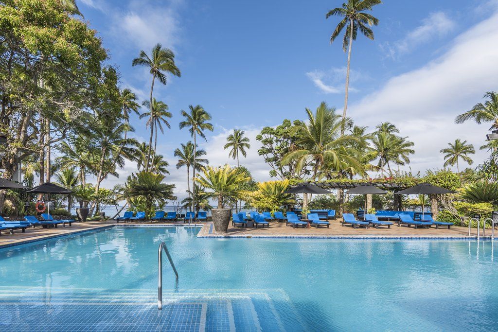The Warwick Fiji Hotel Korolevu  Exterior foto Pool at the hotel