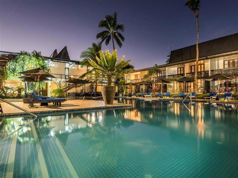 The Warwick Fiji Hotel Korolevu  Exterior foto The pool at the hotel
